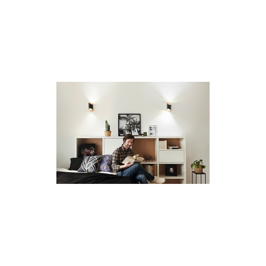 Ledvance - LED Reguliuojamas sieninis šviestuvas SMART+ CYLINDRO LED/12W/230V 3000-6500K Wi-Fi juodas