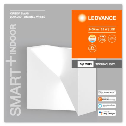 Ledvance - LED Reguliuojamas sieninis šviestuvas SMART+ SWAN LED/23W/230V 3000-6500K Wi-Fi