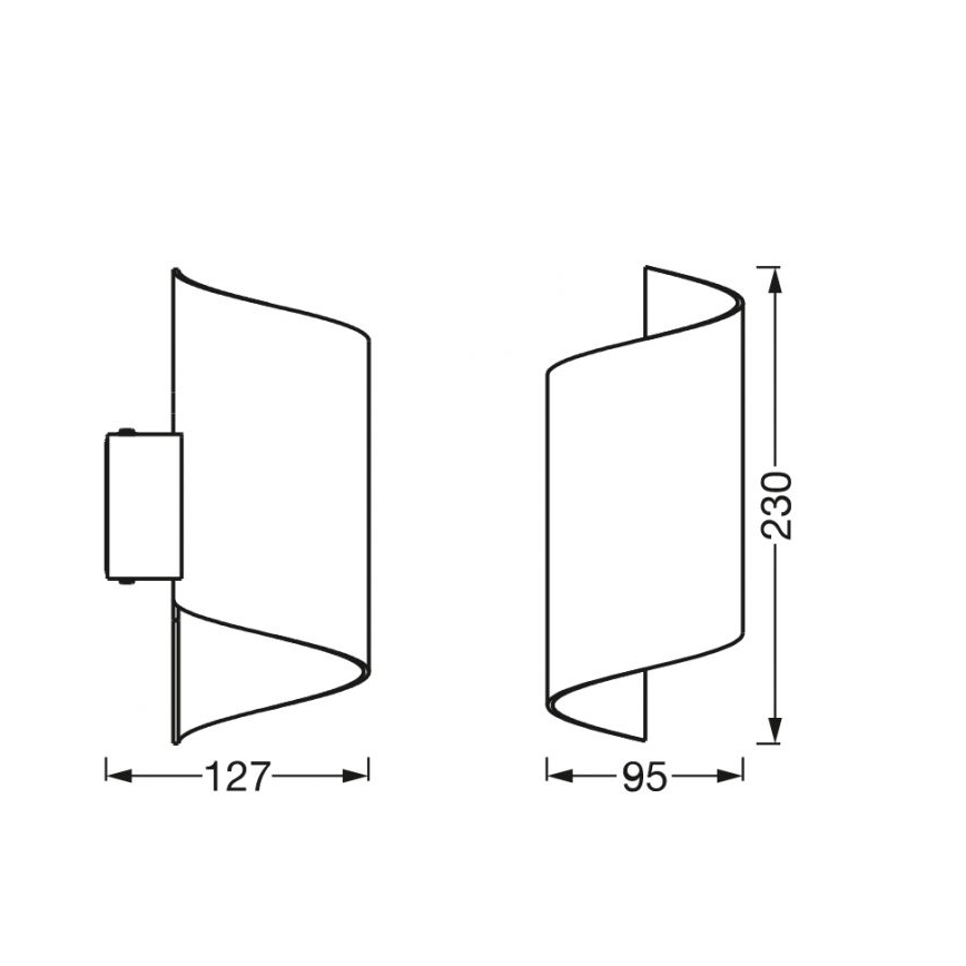 Ledvance - LED Reguliuojamas sieninis šviestuvas SMART+ TWIST LED/12W/230V 3000-6500K Wi-Fi baltas