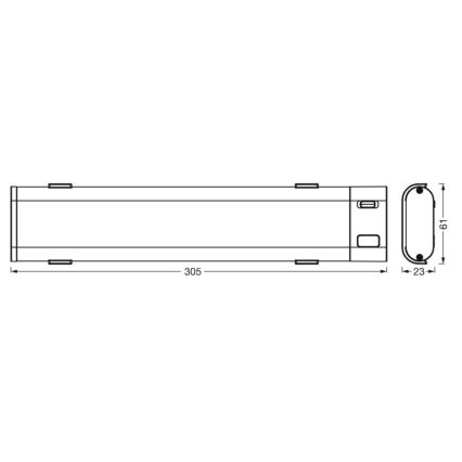 Ledvance - Reguliuojamas LED po virtuvės spintele montuojamas šviestuvas su jutikliu SMART+ UNDERCABINET LED/9W/230V 3000-6500K Wi-Fi