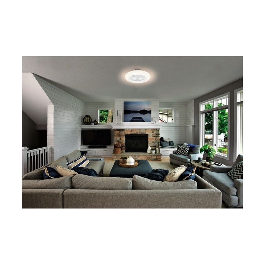 Ledvance - LED Reguliuojamas lubinis šviestuvas su ventiliatoriu SMART+ LED/35W/230V Wi-Fi 3000-6500K + valdymo pultas