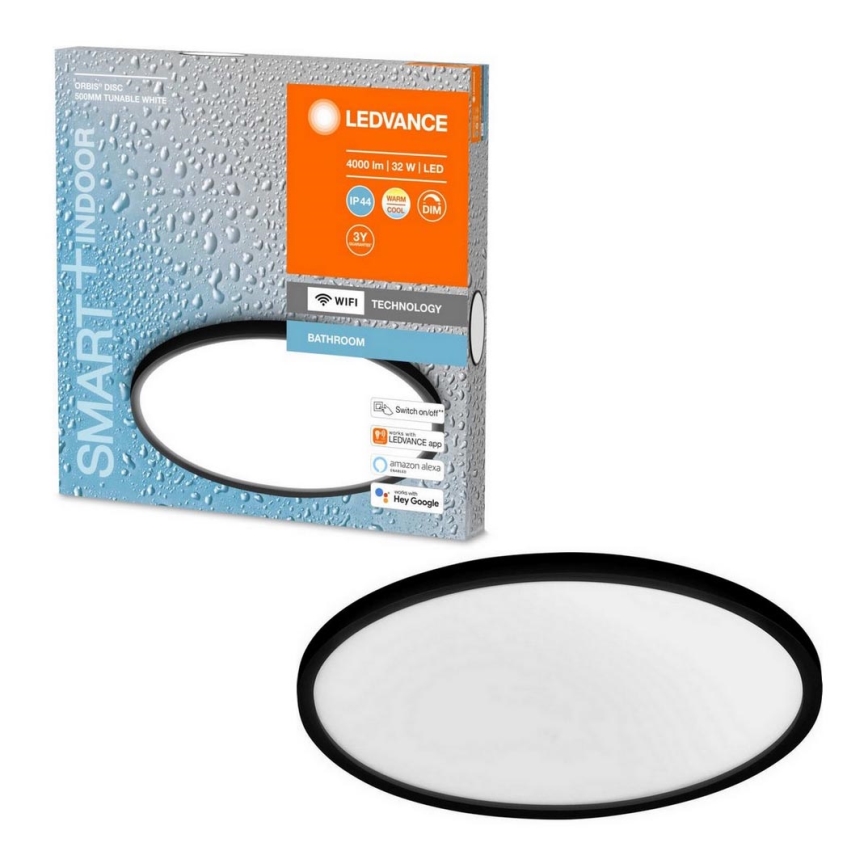 Ledvance - LED Reguliuojamas vonios lubinis šviestuvas SMART+ DISC LED/32W/230V 3000-6500K Wi-Fi IP44