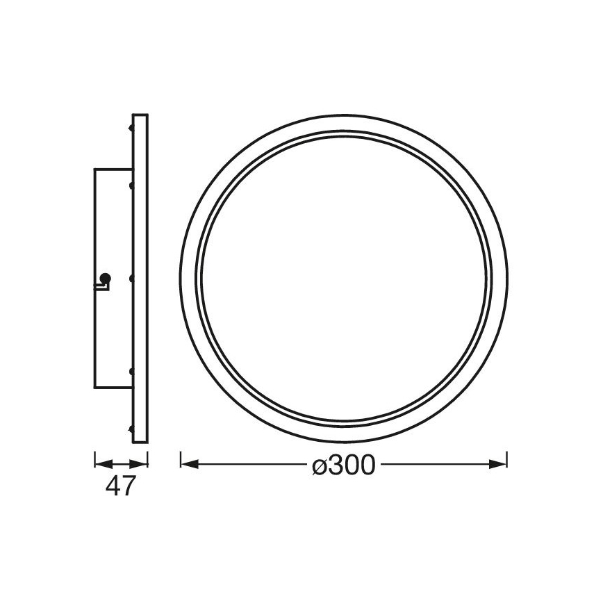 Ledvance - LED Reguliuojamas vonios šviestuvas SMART+ DISC LED/18W/230V 3000-6500K Wi-Fi