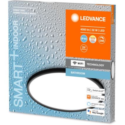 Ledvance - LED Reguliuojamas vonios lubinis šviestuvas SMART+ DISC LED/32W/230V 3000-6500K Wi-Fi IP44