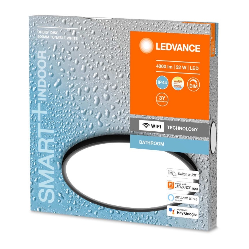 Ledvance - LED Reguliuojamas vonios lubinis šviestuvas SMART+ DISC LED/32W/230V 3000-6500K Wi-Fi IP44