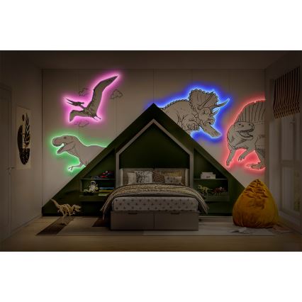 Ledvance - LED RGB dimeriuojama juosta FLEX 5m LED/10W/230V + nuotolinis valdiklis