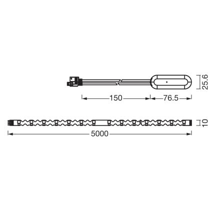 Ledvance - LED RGB dimeriuojama juosta FLEX 5m LED/10W/230V + nuotolinis valdiklis