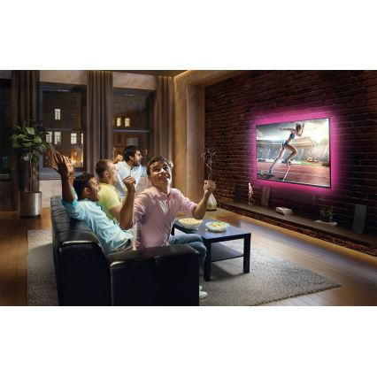 Ledvance - LED RGB dimeriuojama juosta FLEX TV MOOD 1m LED/4W/5V + nuotolinis pultelis