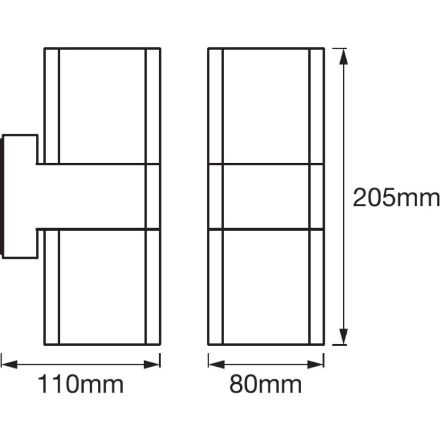 Ledvance - LED RGB lauko sieninis šviestuvas SMART + CUBE LED /13.5W/230V IP44 Wi-Fi