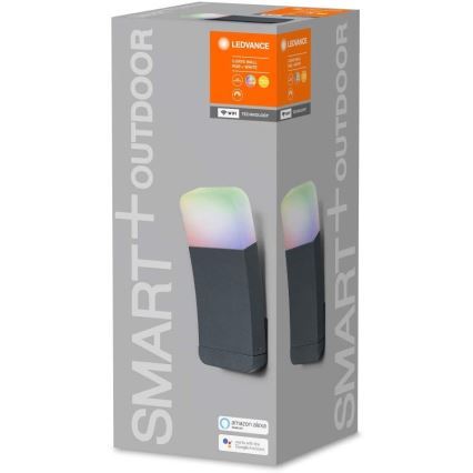 Ledvance - LED RGB lauko sieninis šviestuvas SMART + CURVE LED /9W/230V IP44