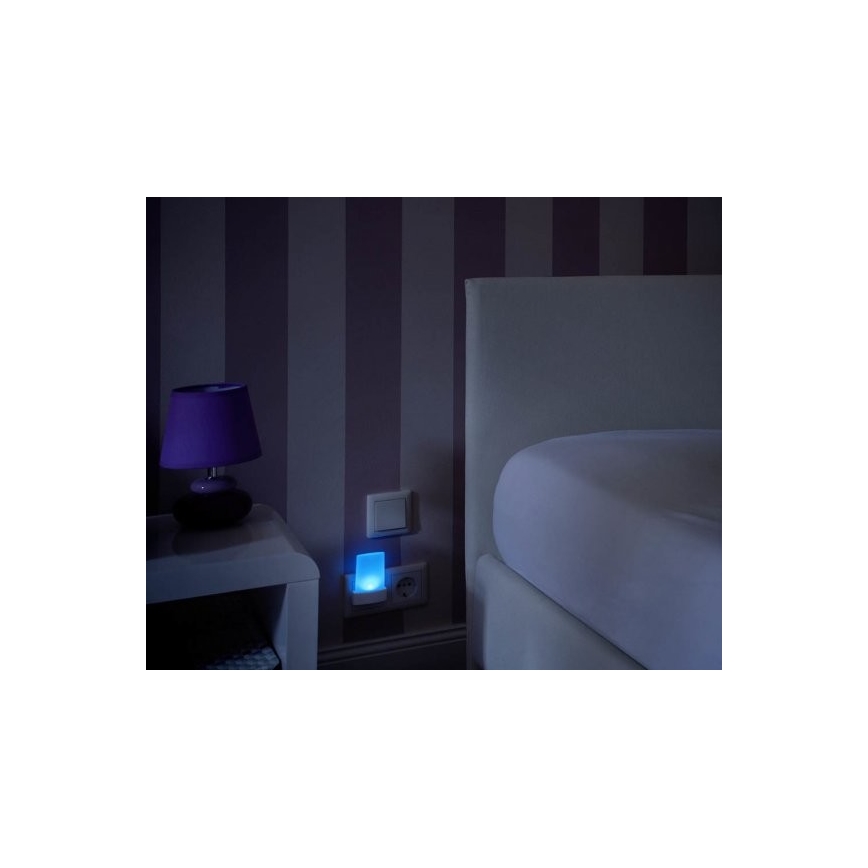 Ledvance - LED RGB naktinė lemputė su jutikliu LUNETTA LED/0,28W/230V