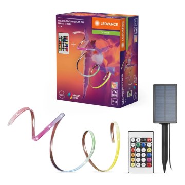 Ledvance - LED RGB pritemdoma saulės LED juosta FLEX MAGIC 3 m LED/1,2W/3,7V 2000 mAh IP44 + nuotolinio valdymo pultelis