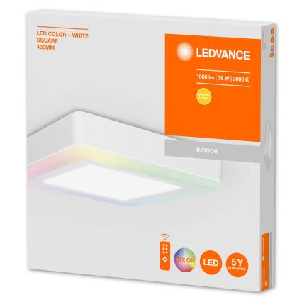 Ledvance - LED RGB pritemdomas lubinis šviestuvas LED / 38W / 230V + Nuotolinis valdymas