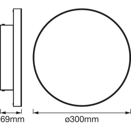 Ledvance - LED RGB Pritemdomas lubų šviestuvas SMART + FRAMELESS LED/20W/230V