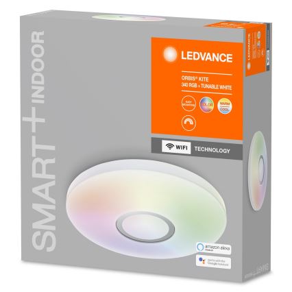 Ledvance - LED RGB Pritemdomas lubų šviestuvas SMART + KITE LED / 18W / 230V wi-fi