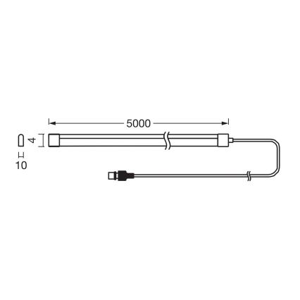 Ledvance - LED RGB dimeriuojama saulės juosta FLEX MAGIC 5m LED/1,6W/3,7V 2000 mAh IP44 + nuotolinio valdymo pultas