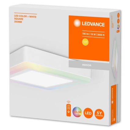 Ledvance - LED RGB reguliuojamas lubinis šviestuvas LED/19W/230V + nuotolinio valdymo pultas