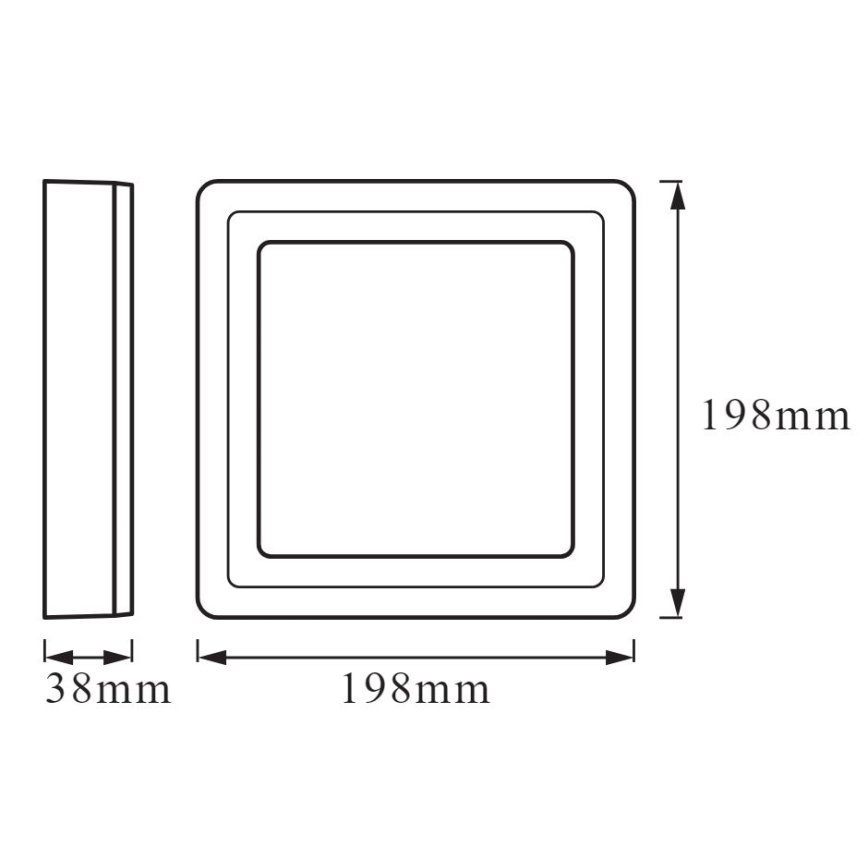 Ledvance - LED RGB reguliuojamas lubinis šviestuvas LED/19W/230V + nuotolinio valdymo pultas