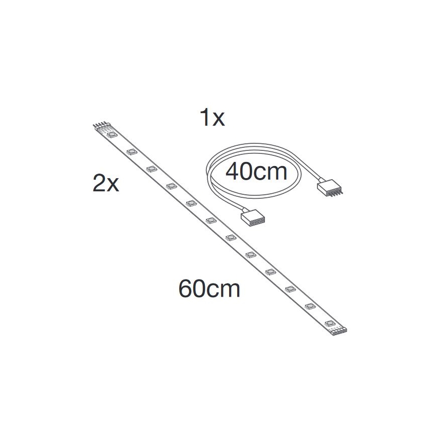 Ledvance - LED RGB+TW Prailginama pritemdoma juostelė SMART+ FLEX 1,2m LED/6W/12V