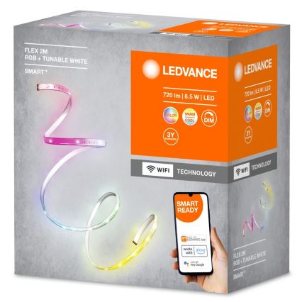 Ledvance - LED RGB+TW Reguliuojama juostelė SMART+ FLEX 2m LED/8,5W/230V Wi-Fi