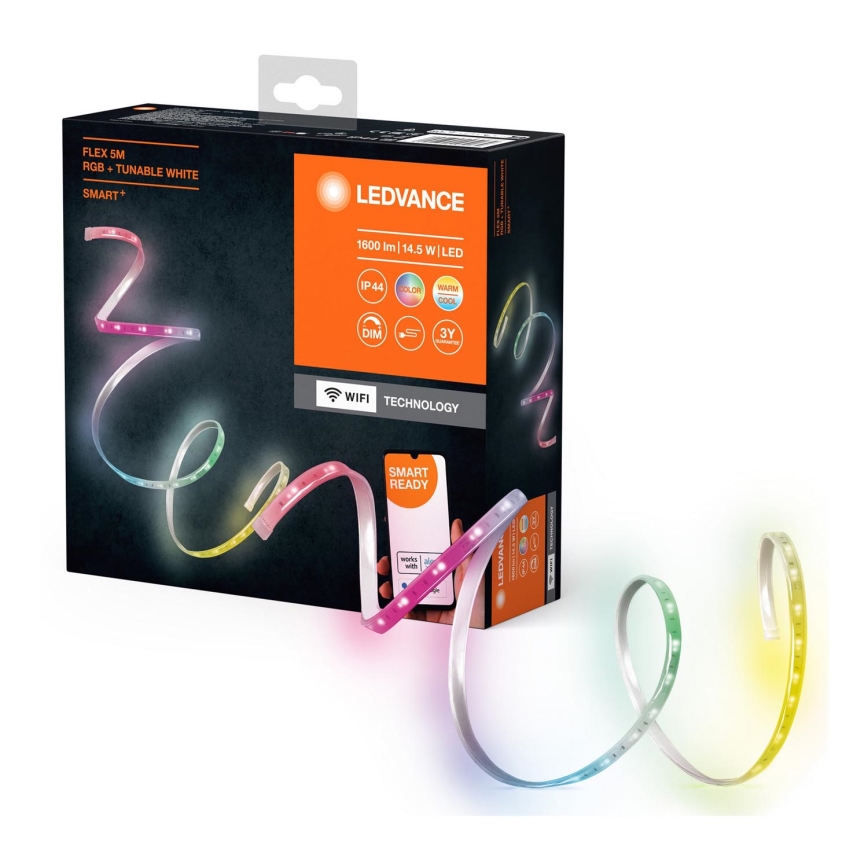 Ledvance - LED RGB+TW šviesos reguliavimas lauko juostelė FLEX 5m LED/14,5W/230V 2700-6500K IP44 Wi-Fi