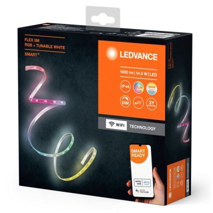 Ledvance - LED RGB+TW šviesos reguliavimas lauko juostelė FLEX 5m LED/14,5W/230V 2700-6500K IP44 Wi-Fi