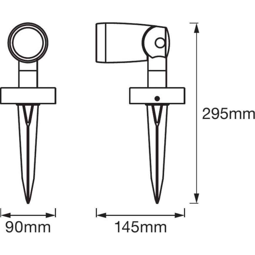 Ledvance - Prailginimo rinkinys LED RGB lauko lempai SMART + SPOT LED/4,5W/230V IP65 Wi-Fi