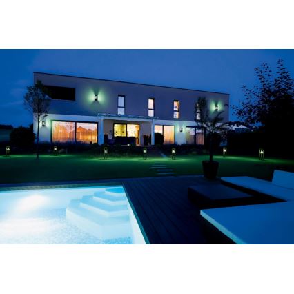 Ledvance - LED RGBW Pritemdomas saulės Sieninis šviestuvas su judesio ir prieblandos jutikliu SMART+ ALPS LED/6W/3,7V 2200 mAh 3000K IP44
