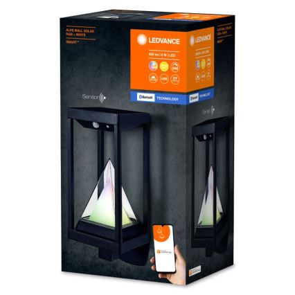 Ledvance - LED RGBW Pritemdomas saulės Sieninis šviestuvas su judesio ir prieblandos jutikliu SMART+ ALPS LED/6W/3,7V 2200 mAh 3000K IP44