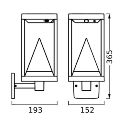 Ledvance - LED RGBW Pritemdomas saulės Sieninis šviestuvas su judesio ir prieblandos jutikliu SMART+ ALPS LED/6W/3,7V 2200 mAh 3000K IP44