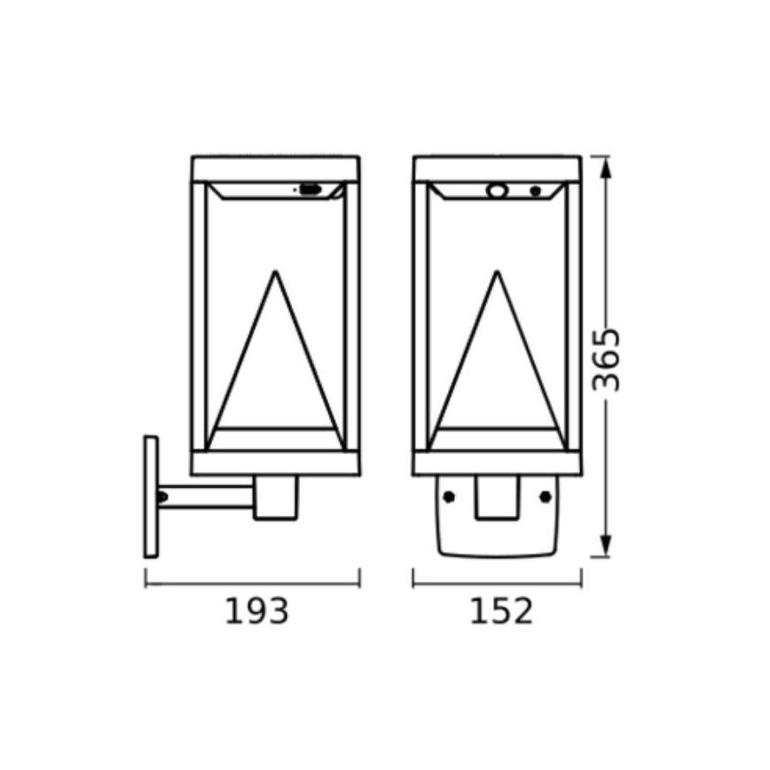 Ledvance - LED RGBW Pritemdomas saulės Sieninis šviestuvas su judesio ir prieblandos jutikliu SMART+ ALPS LED/6W/3,7V 2200 mAh 3000K IP44
