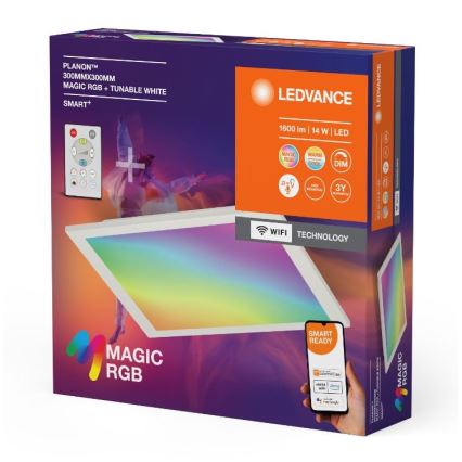 Ledvance - LED RGBW Pritemdomas lubinis šviestuvas SMART+ MAGIC LED/14W/230V 2700-6500K Wi-Fi + nuotolinio valdymo pultas