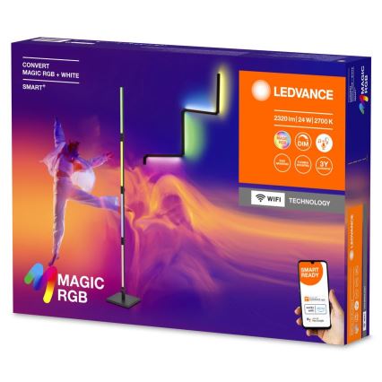 Ledvance - LED RGBW Pritemdomas toršeras 2in1 SMART+ MAGIC LED/24W/230V Wi-Fi