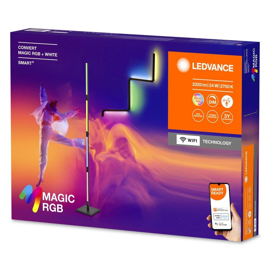 Ledvance - LED RGBW Pritemdomas toršeras 2in1 SMART+ MAGIC LED/24W/230V Wi-Fi