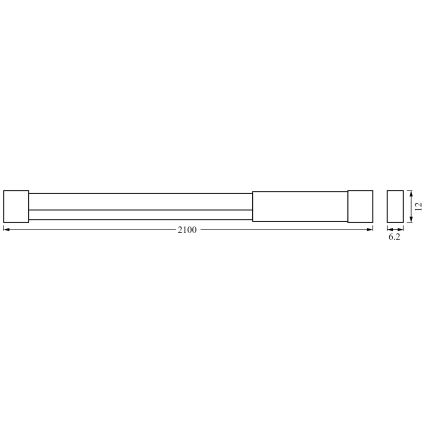 Ledvance - LED RGBW Reguliuojama juostelė NEON FLEX 2,1m LED/4W/5V + nuotolinio valdymo pultas