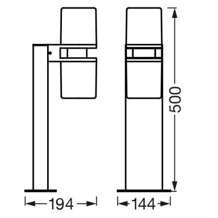 Ledvance - LED RGBW Reguliuojama lauko lempa CASCADE 2xLED/7W/230V IP44 Wi-Fi