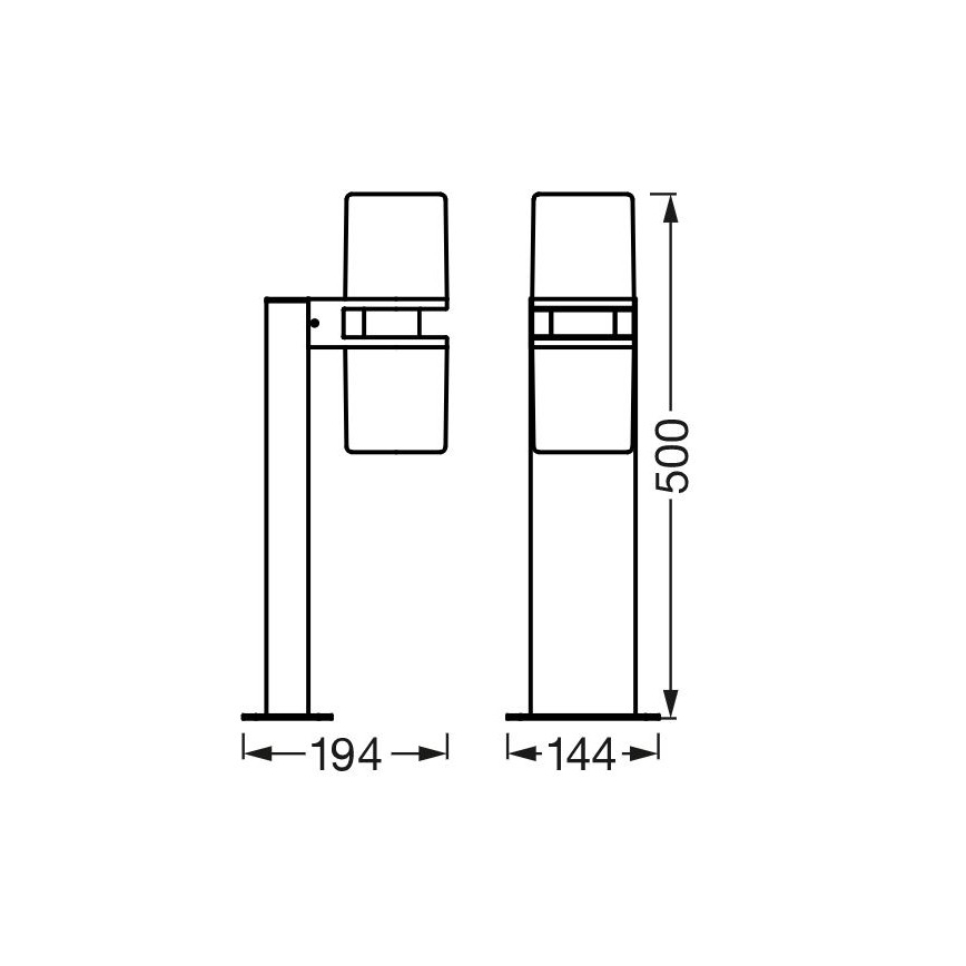 Ledvance - LED RGBW Reguliuojama lauko lempa CASCADE 2xLED/7W/230V IP44 Wi-Fi