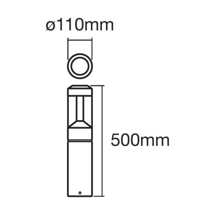 Ledvance - LED RGBW Reguliuojama lauko lempa SMART+ MODERN LED/12W/230V IP44 BT