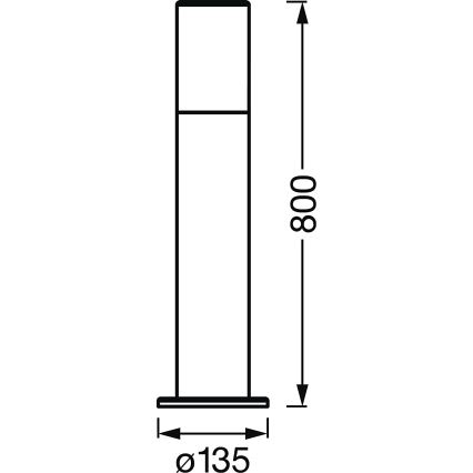 Ledvance - LED RGBW Reguliuojama lauko lempa SMART+ PIPE LED/10W/230V Wi-Fi IP44