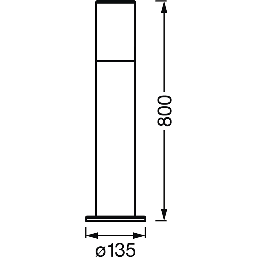 Ledvance - LED RGBW Reguliuojama lauko lempa SMART+ PIPE LED/10W/230V Wi-Fi IP44