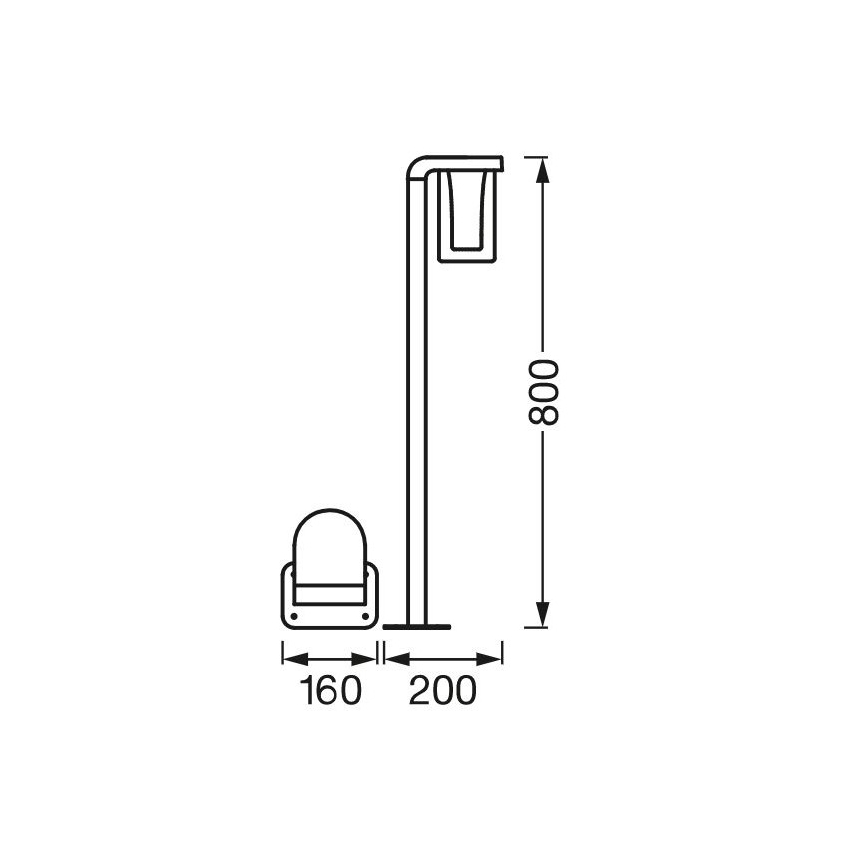 Ledvance - LED RGBW Reguliuojama lauko lempa SMART+ CASCADE LED/10W/230V Wi-Fi IP44