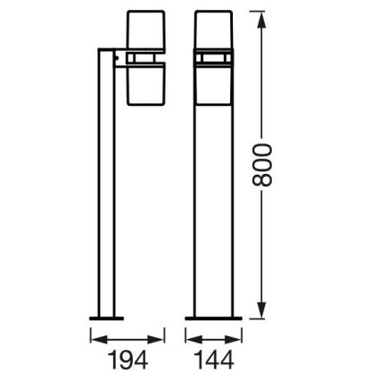 Ledvance - LED RGBW Reguliuojama lauko lempa SMART+ FLARE 2xLED/7W/230V Wi-Fi IP44