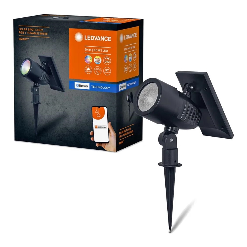 Ledvance - LED RGBW Reguliuojama saulės energijos lempa SMART+ SOLAR LED/0,6W/3,7V 2000 mAh 3000-6500K IP44