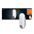 Ledvance - LED RGBW reguliuojamas lauko sieninis šviestuvas su jutikliu ir kamera SMART+ LED/15W/230V Wi-Fi IP44
