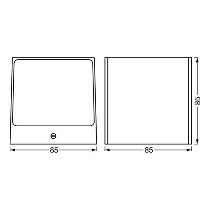 Ledvance - LED RGBW  Reguliuojamas lauko sieninis šviestuvas SMART+ BRICK LED/14W/230V Wi-Fi IP44