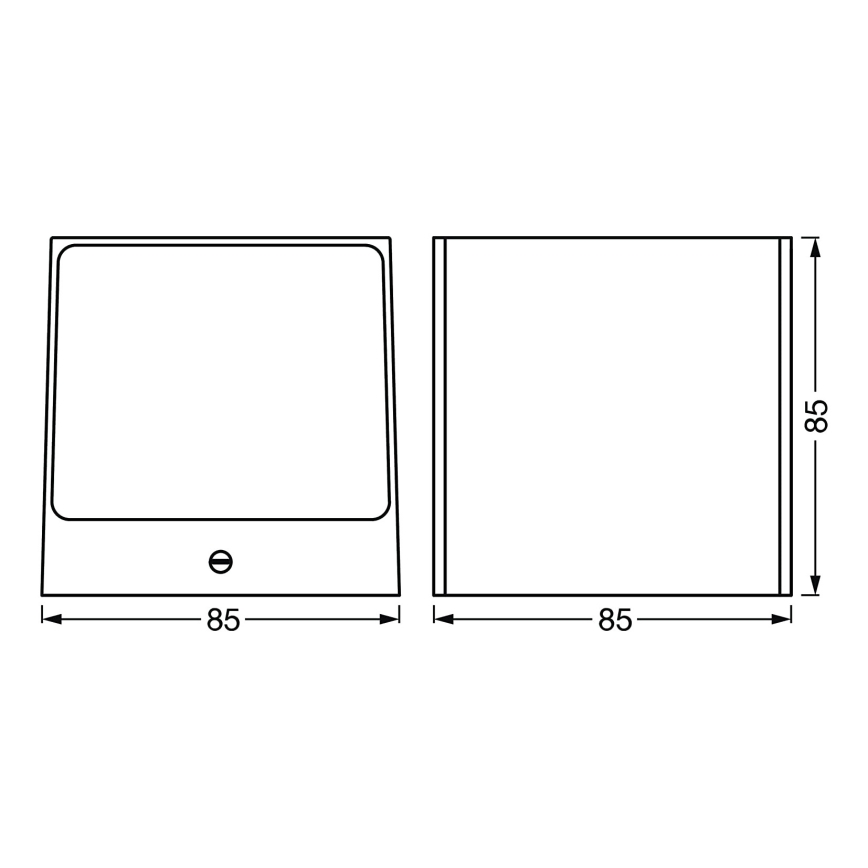 Ledvance - LED RGBW  Reguliuojamas lauko sieninis šviestuvas SMART+ BRICK LED/14W/230V Wi-Fi IP44