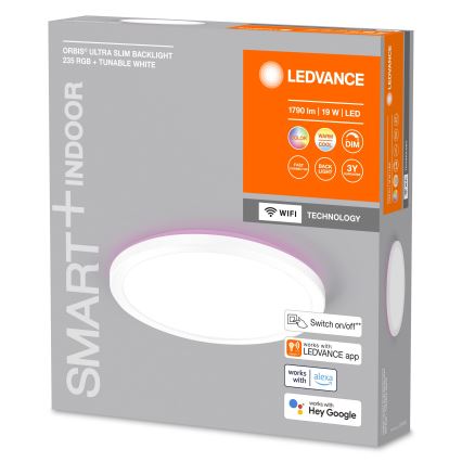 Ledvance - LED RGBW Reguliuojamas lubinis šviestuvas SMART+ ORBIS LED/19W/230V Wi-Fi