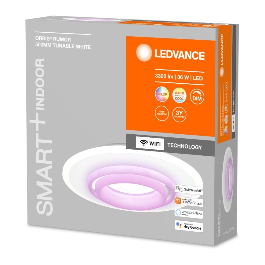 Ledvance - LED RGBW Reguliuojamas lubinis šviestuvas SMART+ ORBIS LED/32W/230V Wi-Fi