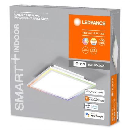 Ledvance- LED RGBW Reguliuojamas lubinis šviestuvas SMART+ PLANON LED/18W/230V Wi-Fi