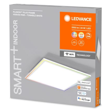 Ledvance- LED RGBW Reguliuojamas lubinis šviestuvas SMART+ PLANON LED/24W/230V Wi-Fi